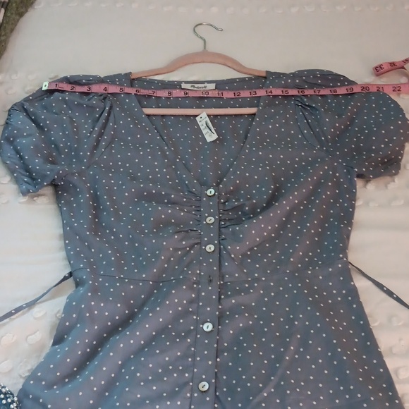 Madewell Dreamy Blue Midi Dress NWT - Picture 8 of 9